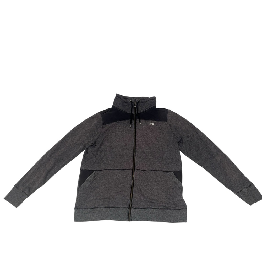 Under Armour Women’s Full Zip Jacket Sweatshirt Dark Grey Size Large Used